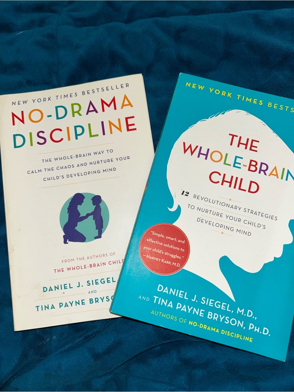 The Whole-Brain Child & No-Drama Discipline Paperback Book Set by Siegel & Bryso